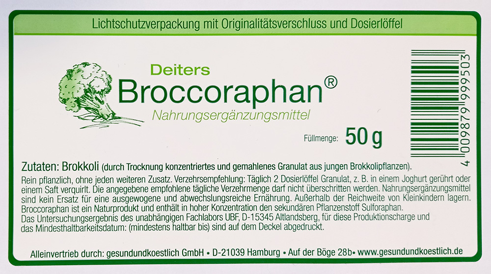 Broccoraphan Pulver,  50gr.