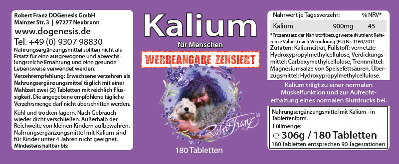 Kalium – Tabletten, 180 St.