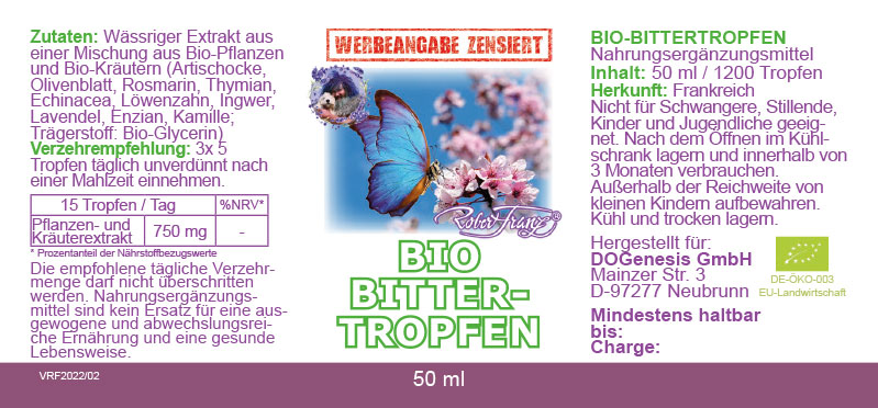 Bio Bitter-Tropfen