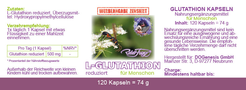 L-Gluthation (reduziert) - 120 Kapseln