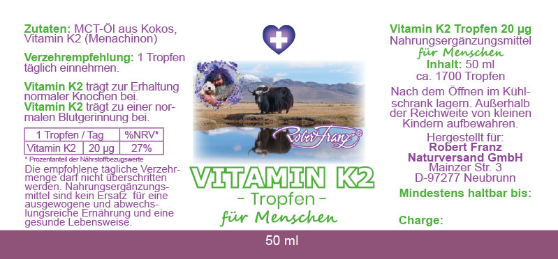 Vitamin K2 Tropfen, 50ml
