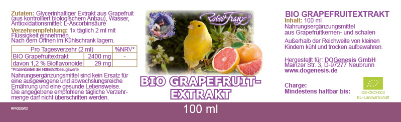 Bio Grapefruit-Extrakt, 100ml