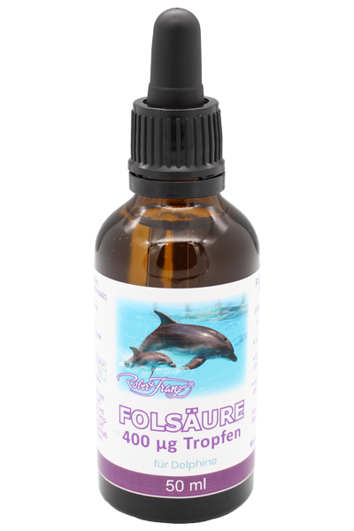 FOLSÄURE 400 μg Tropfen für Delphine – 50 ml