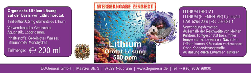 Lithium Orotat Lösung 500ppm, 200ml