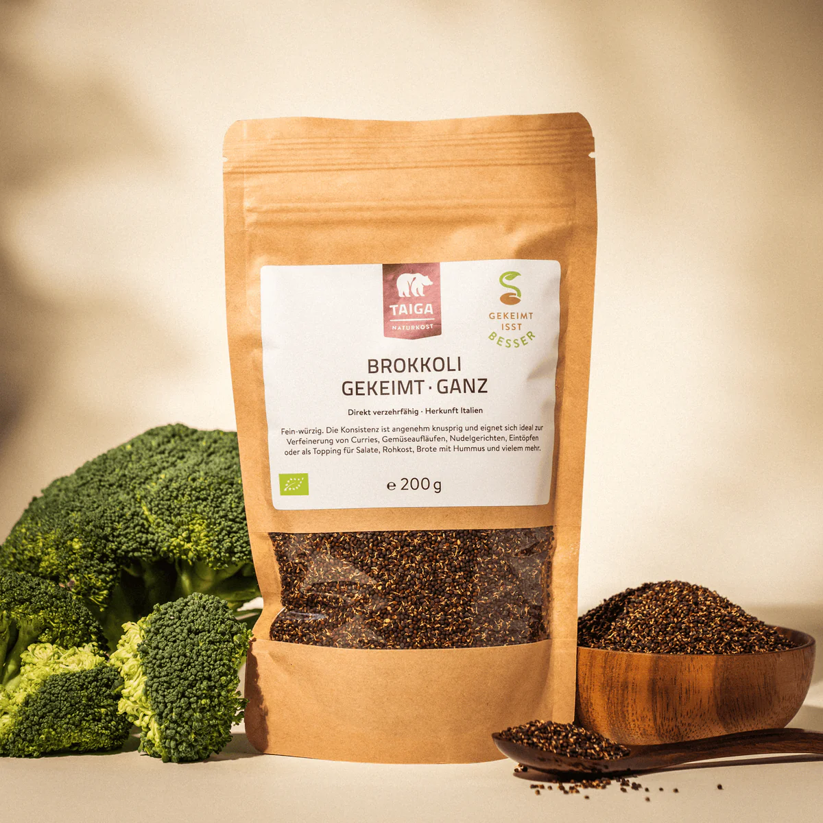 Brokkoli gekeimt, ganz, 200g