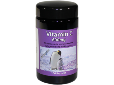 Vitamin C 600 mg für Pinguine, 150 Kap.